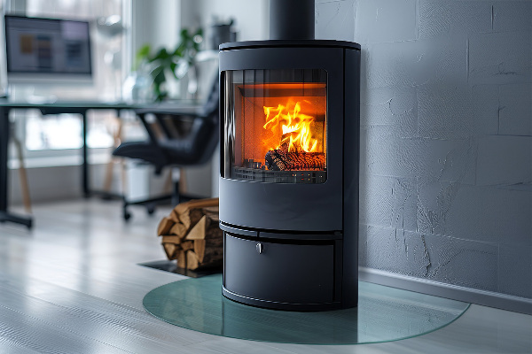 Glasplatte für Öfen halbrund transparent