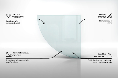 Kamin Glasplatte transparentes quartal