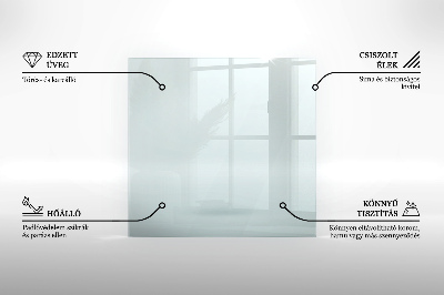 Sechseckige Glas unter Kamin transparente