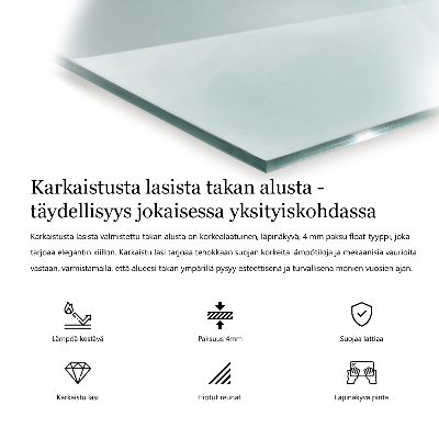 Sechseckige Glas unter Kamin transparente