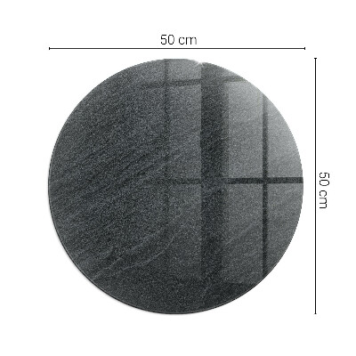 Runde Funkenschutzplatte aus Glas Natursteinmuster