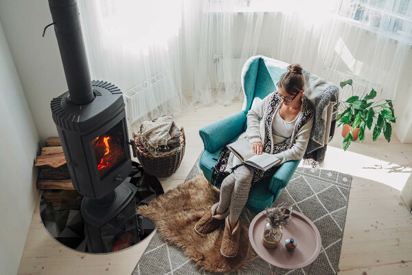 Runde Glasbodenplatte Kamin Geometrie im dreidimensionalen Raum