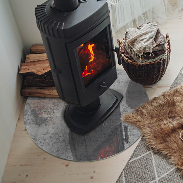 Runde Funkenschutzplatte aus Glas Abstraktes Hintergrundmuster