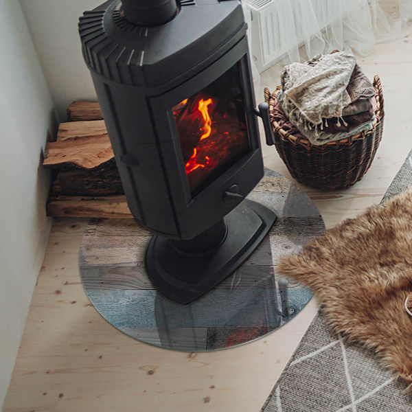 Runde Glasbodenplatte Kamin Plattenfarben in verschiedenen Farbtönen