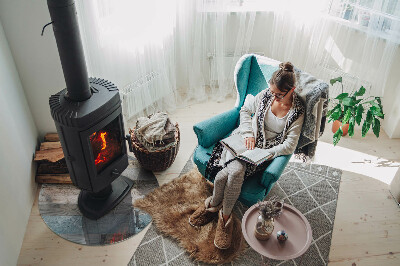 Runde Glasbodenplatte Kamin Plattenfarben in verschiedenen Farbtönen