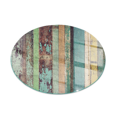 Runde Glasplatte für Kaminofen Platinenfarben in verschiedenen Farbtönen