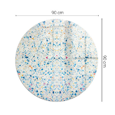 Runde Funkenschutzplatte aus Glas Abstraktes Texturmotiv