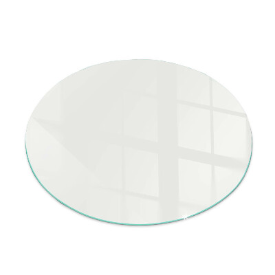 Runde Funkenschutzplatte aus Glas Elfenbeinfarbe