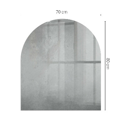 Halbrunde Glasplatte für Kaminofen Betonkonstruktion mit Wirkung