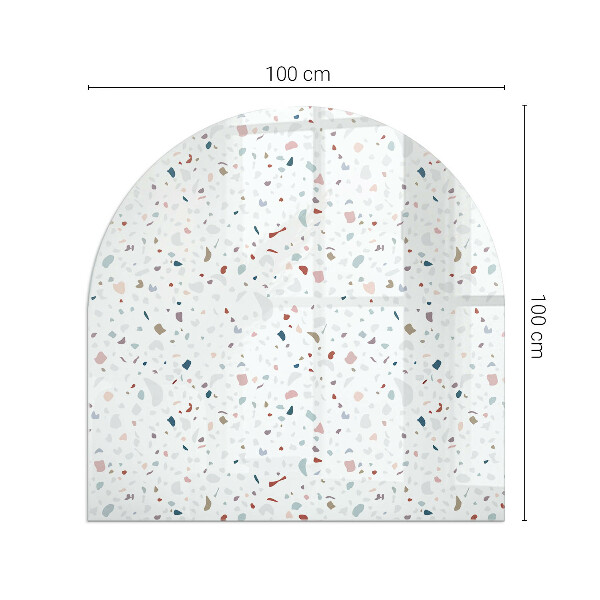 Halbrunde Funkenschutzplatte Glas Formen im Miniaturformat