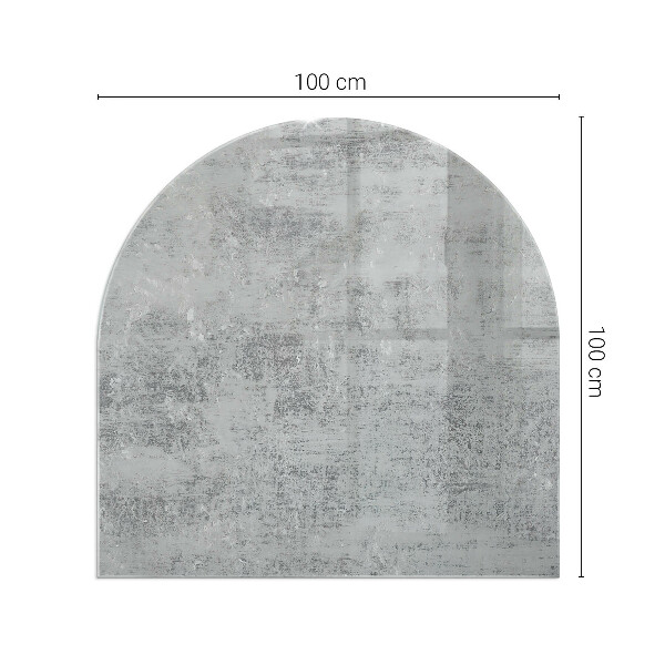 Halbrunde Funkenschutzplatte Glas Abstraktes Hintergrundmuster