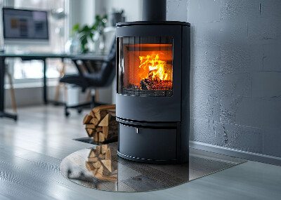 Halbrunde Glasbodenplatte Kamin Plattenfarben in verschiedenen Farbtönen