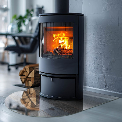 Halbrunde Glasbodenplatte Kamin Plattenfarben in verschiedenen Farbtönen