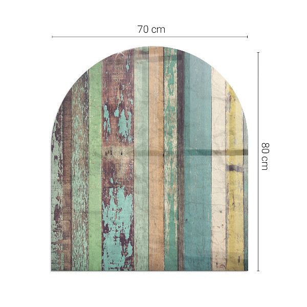 Halbrunde Glasplatte für Kaminofen Platinenfarben in verschiedenen Farbtönen