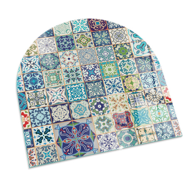 Halbrunde Glasbodenplatte Kamin Mosaik-Dekorationsmuster