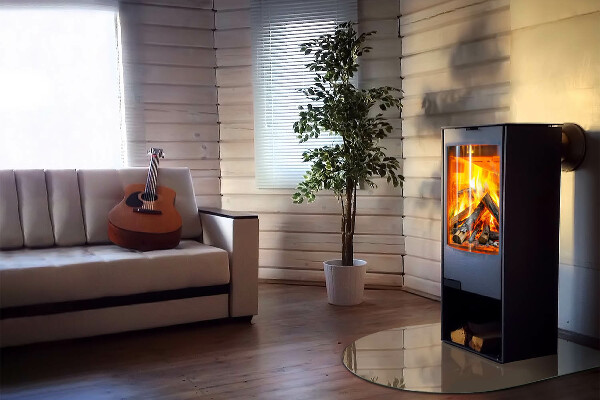 Halbrunde Funkenschutzplatte Glas Farbe Braun