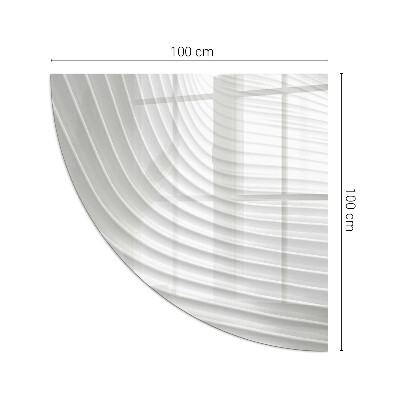 Funkenschutzplatte Glas Ecke Wellen subtiler Formen