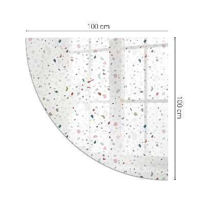 Funkenschutzplatte Glas Ecke Formen im Miniaturformat