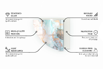 Funkenschutzplatte Glas Ecke Abstraktes Hintergrundmuster