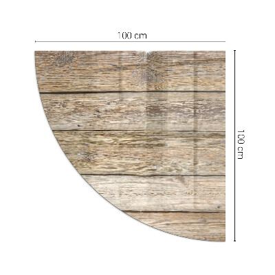 Eck-Glasplatte für Kaminofen Holzmosaik im Layout
