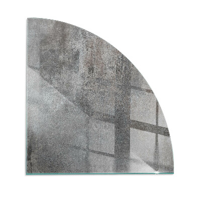 Eck-Glasplatte für Kaminofen Rohstrukturmuster