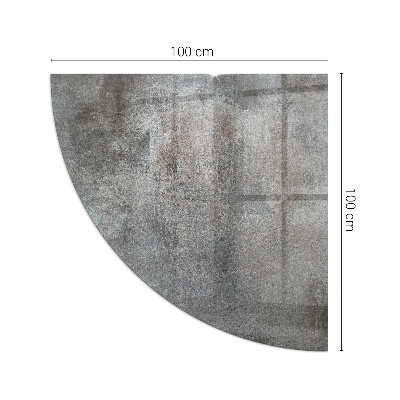 Eck-Glasplatte für Kaminofen Rohstrukturmuster