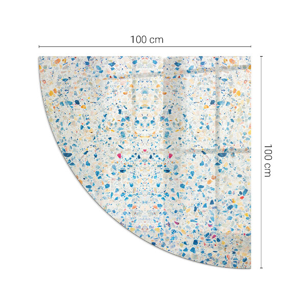 Funkenschutzplatte Glas Ecke Abstraktes Texturmotiv
