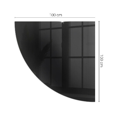 Glasbodenplatte Ecke Kamin Farbe Schwarz