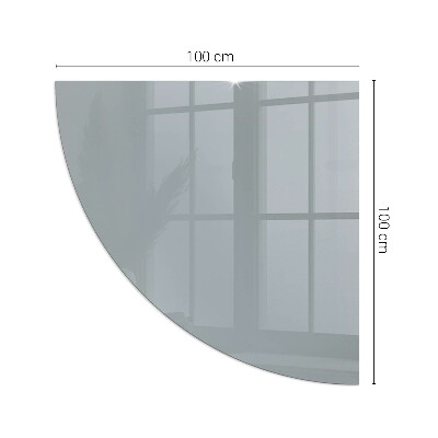 Funkenschutzplatte Glas Ecke Farbe Grau