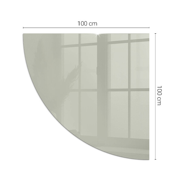 Funkenschutzplatte Glas Ecke Farbe Graugrün