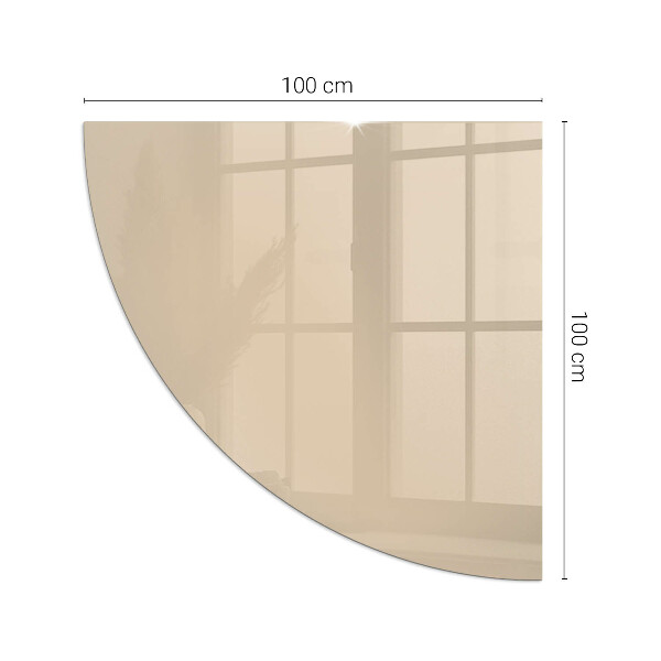 Funkenschutzplatte Glas Ecke Farbe Beige