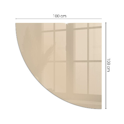 Funkenschutzplatte Glas Ecke Farbe Beige