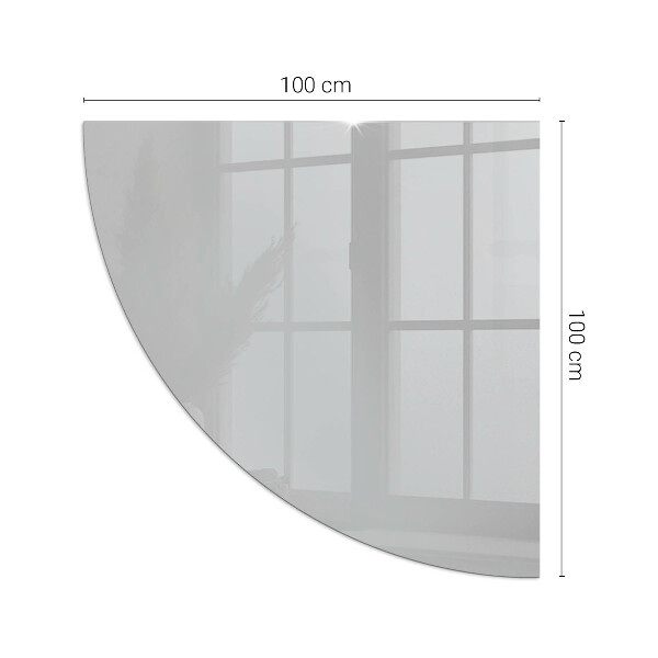 Funkenschutzplatte Glas Ecke Farbe Hellgrau