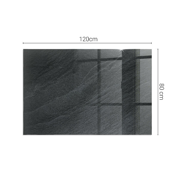 Rechteckige Funkenschutzplatte Glas Natursteinmuster