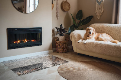 Rechteckige Glasbodenplatte für Ofen Geflieste dekorative Muster