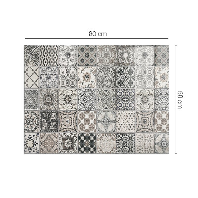 Rechteckige Glasbodenplatte für Ofen Geflieste dekorative Muster