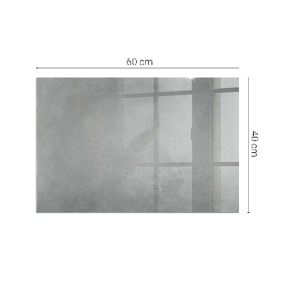 Rechteckige Glasplatte für Kaminofen Betonkonstruktion mit Wirkung