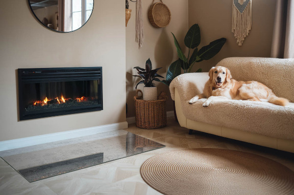 Rechteckige Funkenschutzplatte Glas Abstraktes Hintergrundmuster