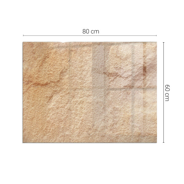 Rechteckige Funkenschutzplatte Glas Die Beschaffenheit der Steinstruktur