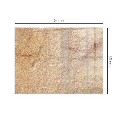 Rechteckige Funkenschutzplatte Glas Die Beschaffenheit der Steinstruktur