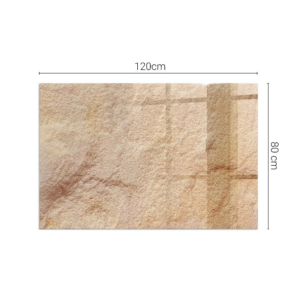 Rechteckige Funkenschutzplatte Glas Die Beschaffenheit der Steinstruktur
