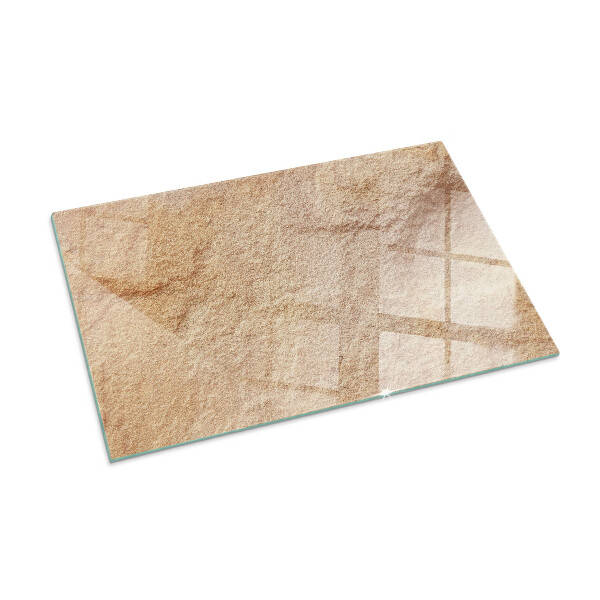 Rechteckige Funkenschutzplatte Glas Die Beschaffenheit der Steinstruktur