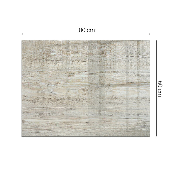 Rechteckige Glasbodenplatte für Ofen Natürliche helle Holzmaserung