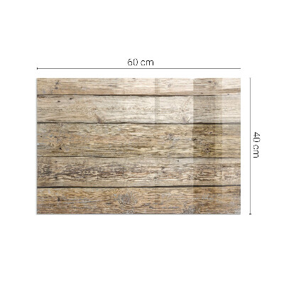 Rechteckige Glasplatte für Kaminofen Holzmosaik im Layout