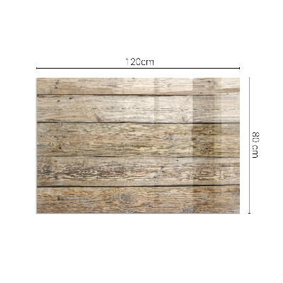 Rechteckige Glasplatte für Kaminofen Holzmosaik im Layout