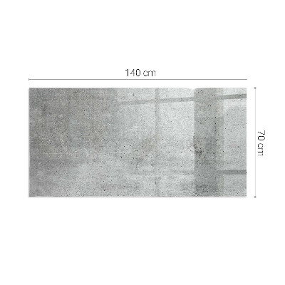 Rechteckige Funkenschutzplatte Glas Rohbetonmuster