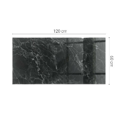 Rechteckige Glasbodenplatte für Ofen Stilvolles Marmormotiv
