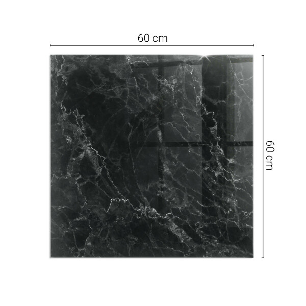 Rechteckige Glasbodenplatte für Ofen Stilvolles Marmormotiv