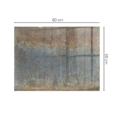 Rechteckige Glasplatte für Kaminofen Abstraktes Muster mit unterschiedlichen Texturen