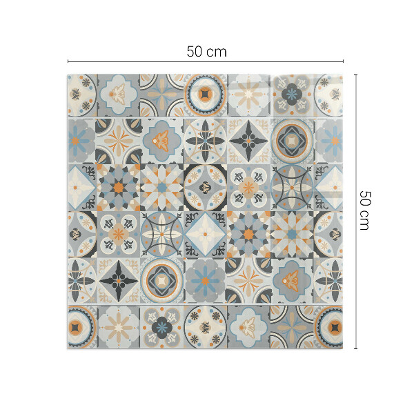 Rechteckige Glasbodenplatte für Ofen Mosaikmuster in gefliesten Formen